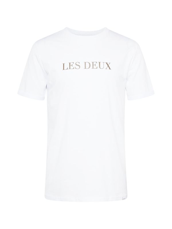 Les Deux Les Deux Тениска  шоколад / бяло