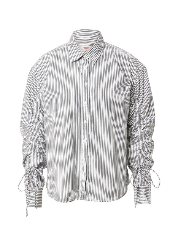 LEVI'S ® LEVI'S ® Блуза 'Alena Blouse'  сиво / бяло