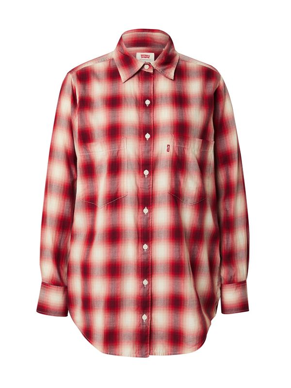 LEVI'S ® LEVI'S ® Блуза 'Hasina Tunic'  бежово / червено / тъмночервено