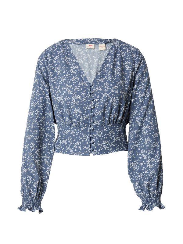 LEVI'S ® LEVI'S ® Блуза 'Tamara Ls Blouse'  гълъбово синьо / естествено бяло