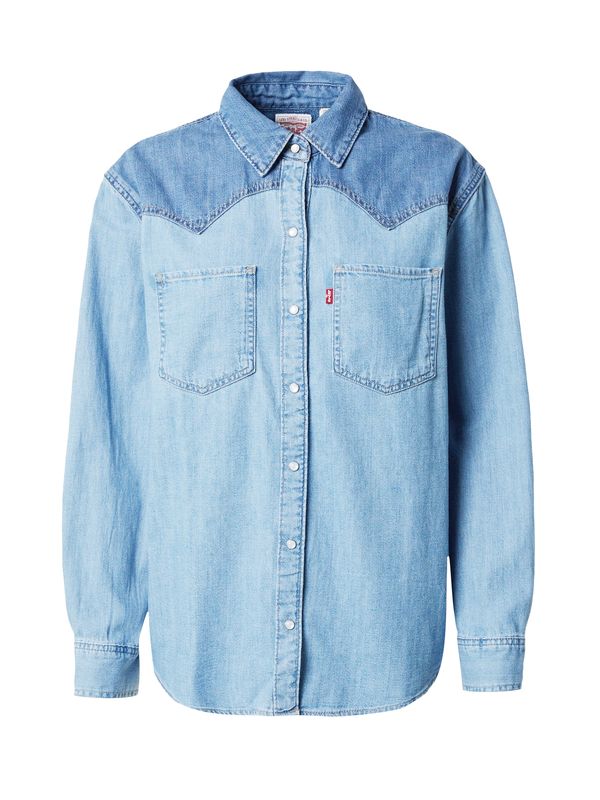 LEVI'S ® LEVI'S ® Блуза 'Teodora Western Shirt'  син деним / светлосиньо