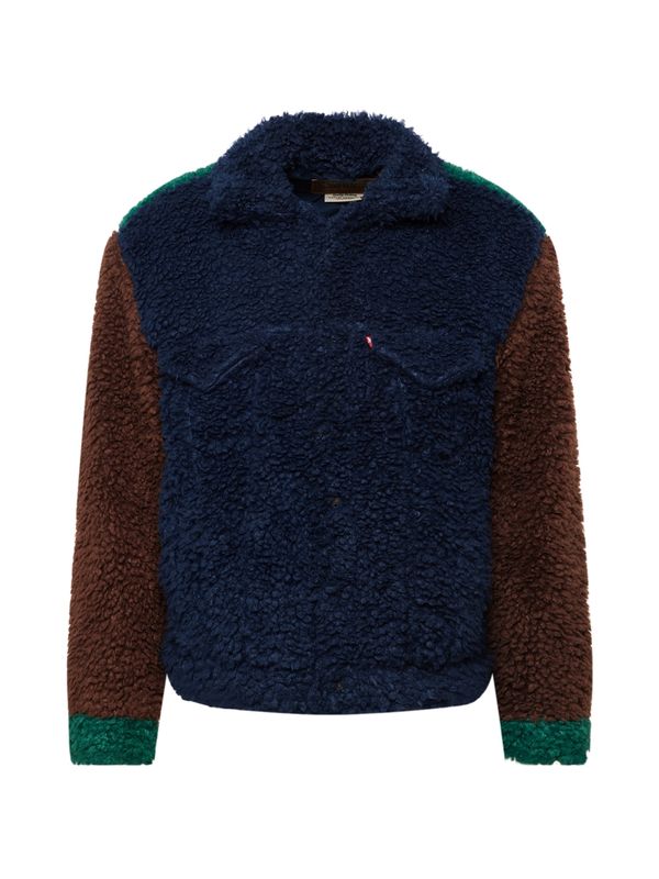 LEVI'S ® LEVI'S ® Преходно яке 'Czy Vtg Fld Shrpa Trucke'  тъмносиньо / шоколад / тъмнозелено