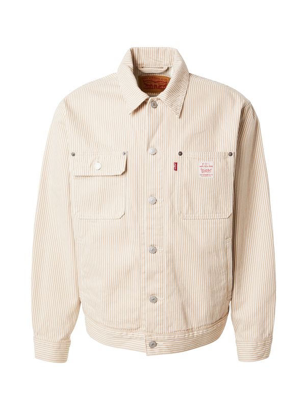 LEVI'S ® LEVI'S ® Преходно яке 'Sunrise Trucker'  светлобежово / бяло