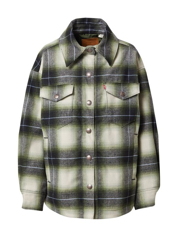 LEVI'S ® LEVI'S ® Преходно яке 'Wool Shacket'  пастелно зелено / светлозелено / черно