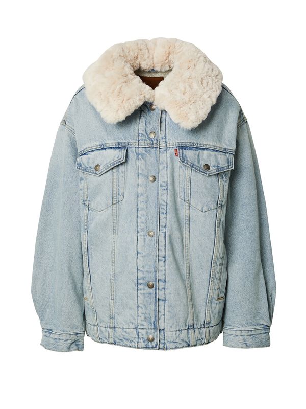 LEVI'S ® LEVI'S ® Преходно яке 'XL Sherpa Trucker'  кремаво / син деним