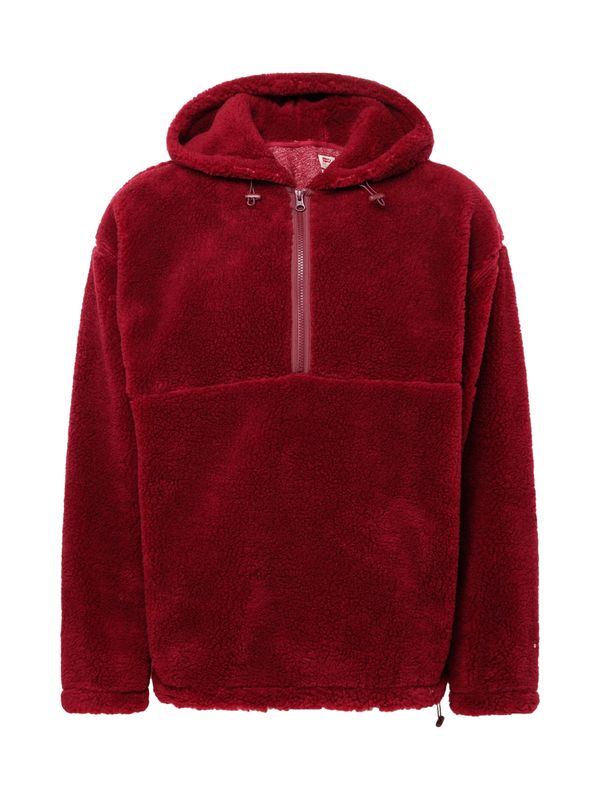 LEVI'S ® LEVI'S ® Суичър 'Cozy Half Zip Hoodie'  винено червено
