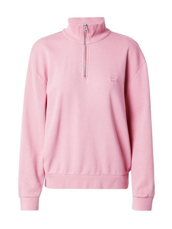 LEVI'S ® LEVI'S ® Суичър 'Everyday 1/4 Zip'  бледорозово / бяло