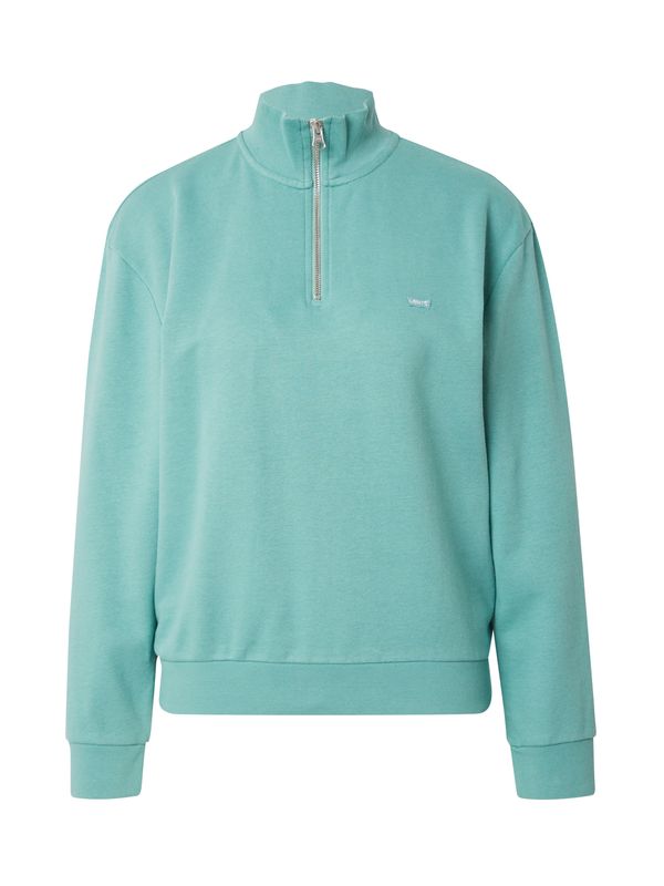 LEVI'S ® LEVI'S ® Суичър 'Everyday 1/4 Zip'  светлозелено / бяло