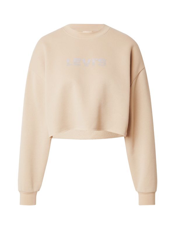 LEVI'S ® LEVI'S ® Суичър 'GR Hailie Raw Cut Crew'  бежово / сиво
