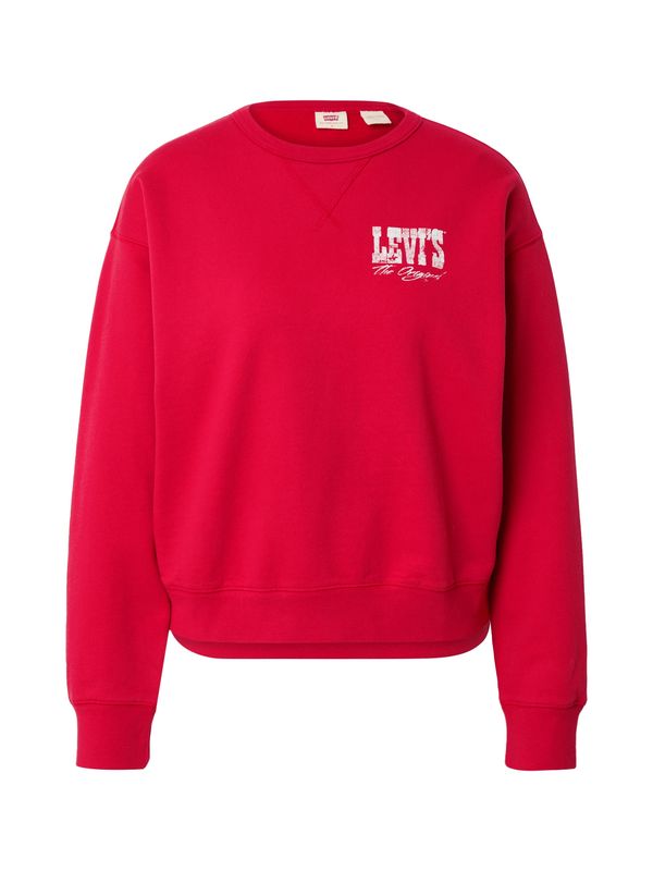 LEVI'S ® LEVI'S ® Суичър 'Graphic Heritage Crew'  червено / бяло