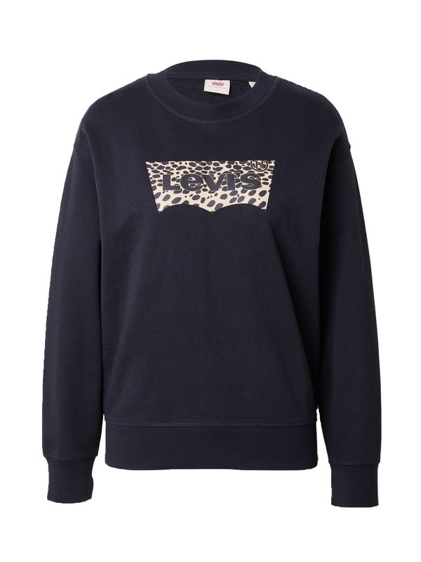 LEVI'S ® LEVI'S ® Суичър 'Graphic Standard Crew'  нощно синьо / кафяво / черно