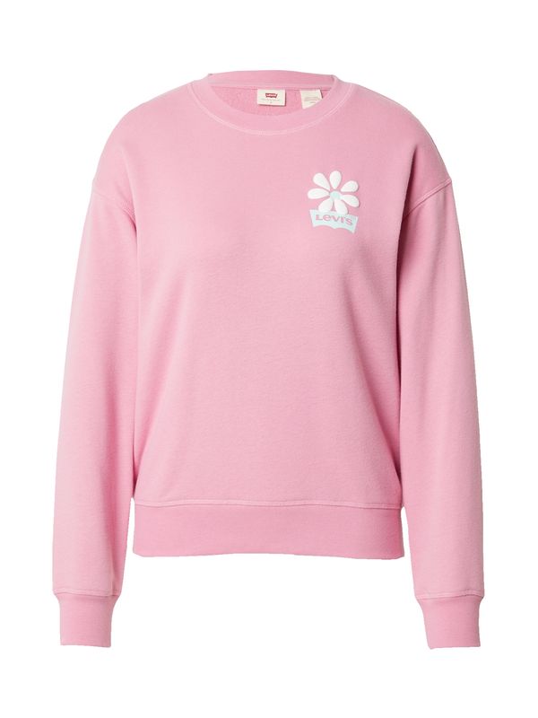 LEVI'S ® LEVI'S ® Суичър 'Graphic Standard Crew'  светлорозово / бяло