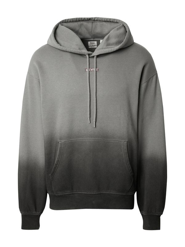 LEVI'S ® LEVI'S ® Суичър 'Relaxed Baby Tab Hoodie'  антрацитно черно / тъмносиво / черно / мръсно бяло