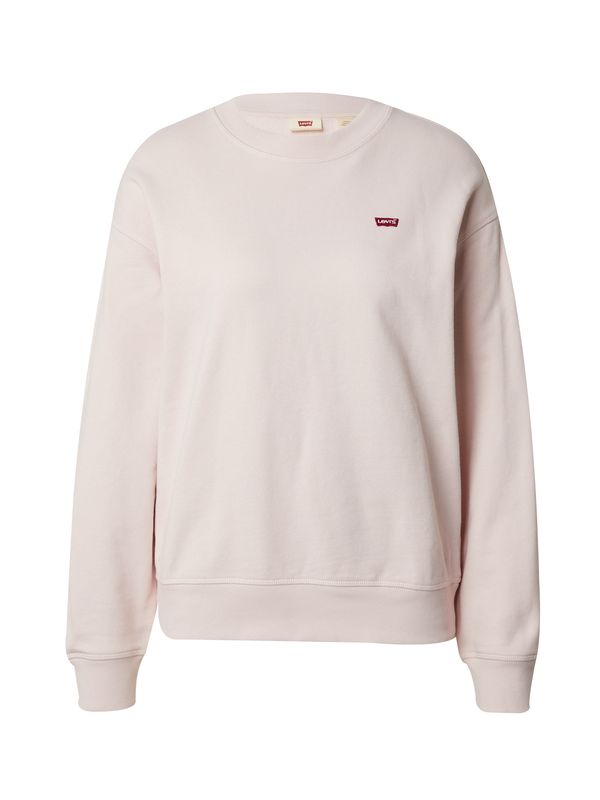 LEVI'S ® LEVI'S ® Суичър 'Standard Crew'  телесен цвят / червено / бяло