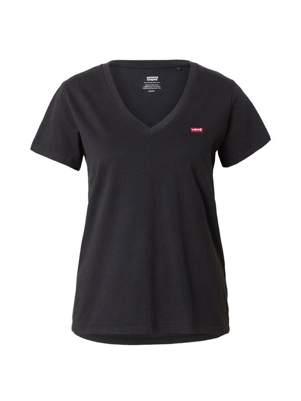 LEVI'S ® LEVI'S ® Тениска '2Pack Vneck Tee'  червено / черно / бяло