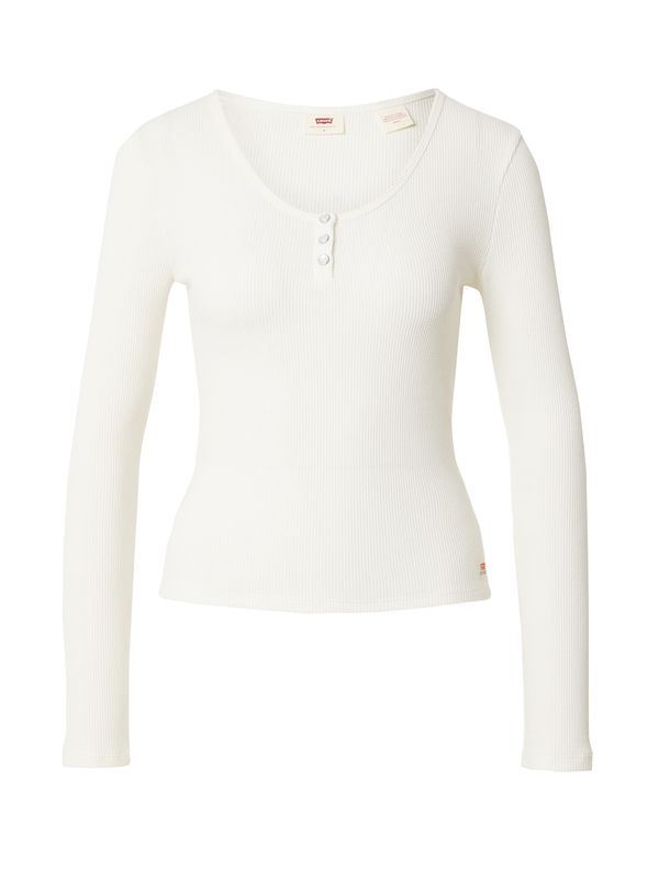 LEVI'S ® LEVI'S ® Тениска 'Dry Goods Waffle Henley'  червено / бяло