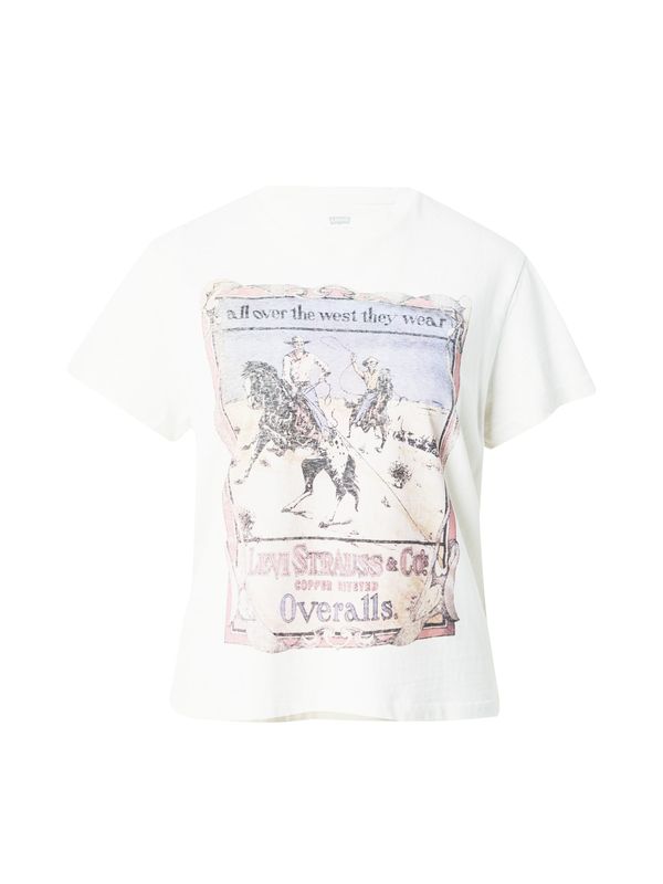 LEVI'S ® LEVI'S ® Тениска 'Graphic Classic Tee'  светлосиньо / пастелно червено / черно / бяло