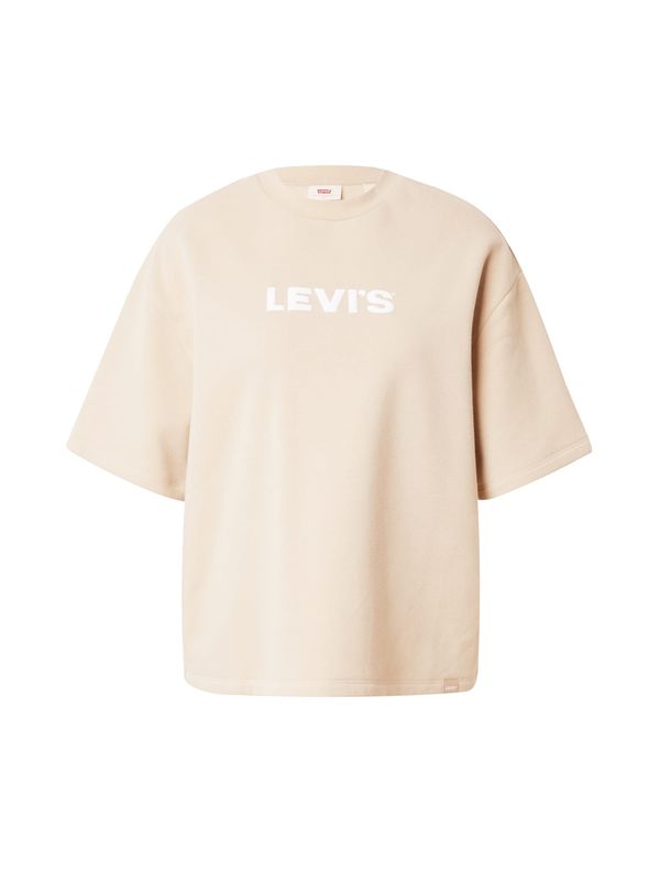 LEVI'S ® LEVI'S ® Тениска 'Graphic Louise SS Crew'  бежово / бяло