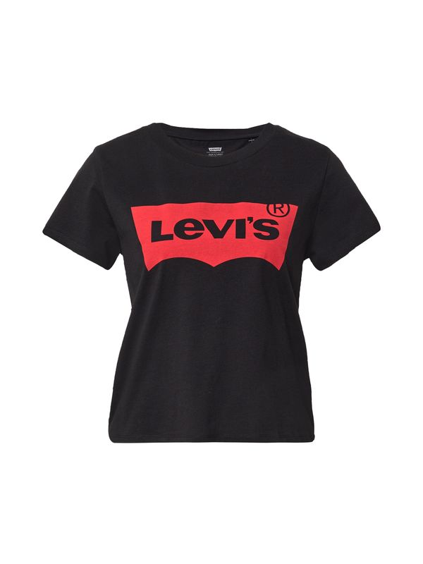 LEVI'S ® LEVI'S ® Тениска 'Graphic Surf Tee'  червено / черно