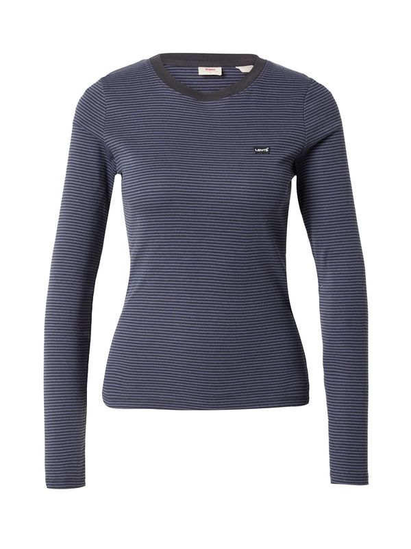 LEVI'S ® LEVI'S ® Тениска 'LSE LS Baby Tee'  нейви синьо / сиво