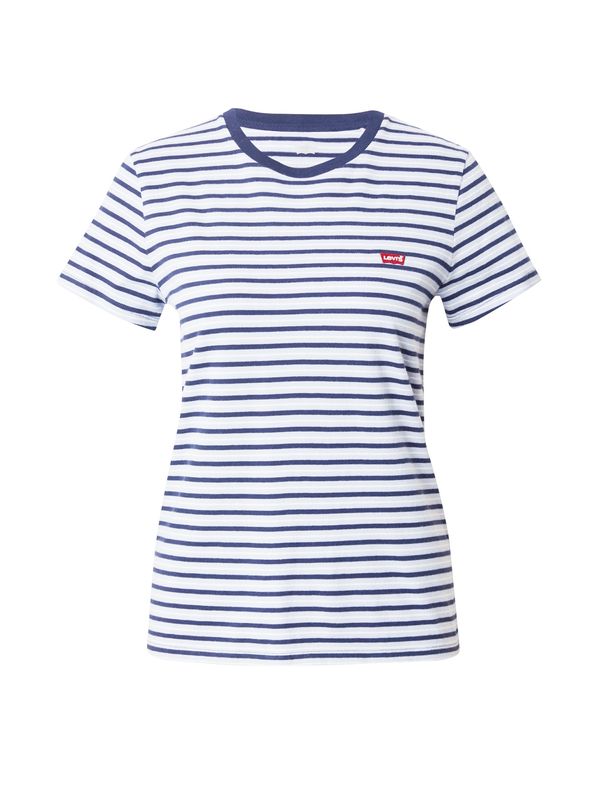 LEVI'S ® LEVI'S ® Тениска 'Perfect Tee'  нейви синьо / светлосиньо / карминено червено / бяло