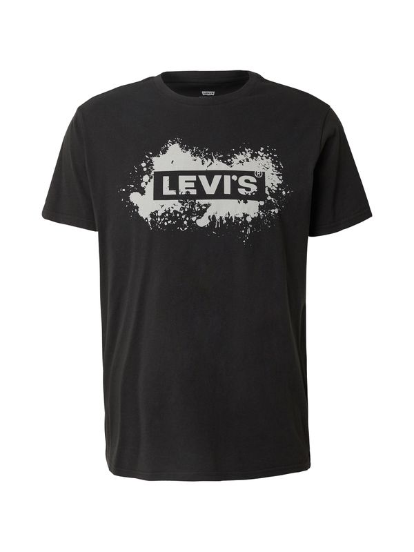 LEVI'S ® LEVI'S ® Тениска 'SS Relaxed Baby Tab Tee'  черно / бяло