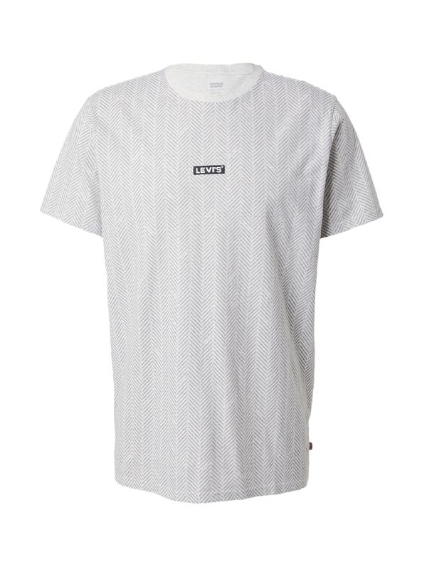 LEVI'S ® LEVI'S ® Тениска 'SS Relaxed Baby Tab Tee'  светлосиво / черно / бяло