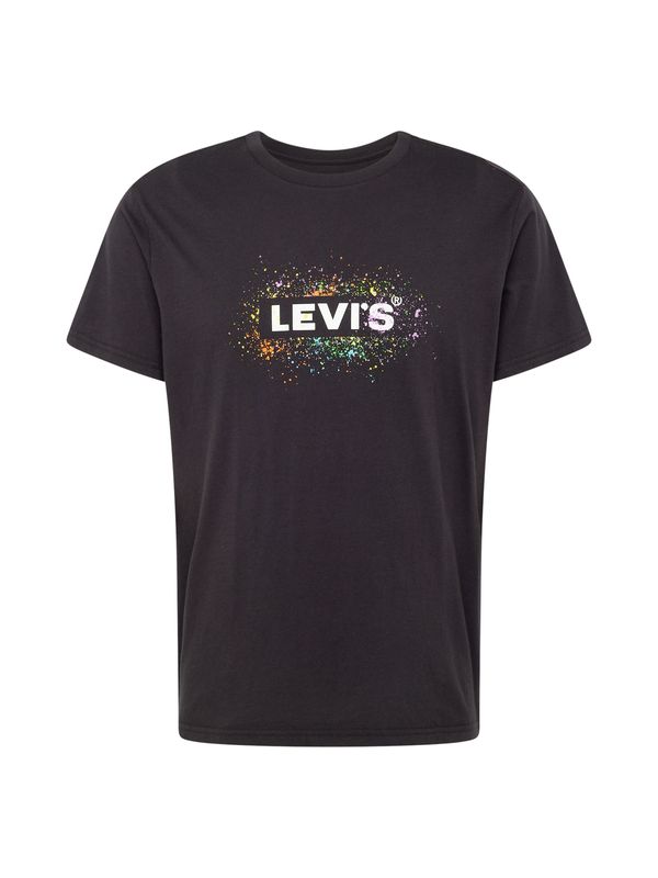LEVI'S ® LEVI'S ® Тениска 'SS Relaxed Baby Tab Tee'  зелено / оранжево / черно / бяло