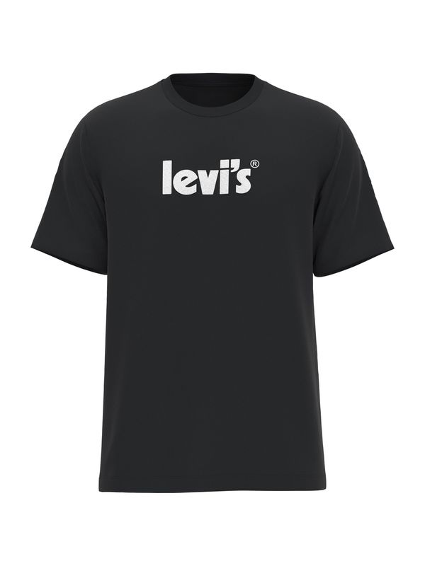 LEVI'S ® LEVI'S ® Тениска 'SS Relaxed Fit Tee'  черно / бяло