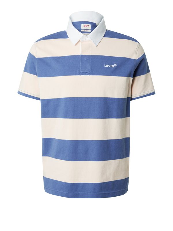 LEVI'S ® LEVI'S ® Тениска 'SS Union Rugby'  небесносиньо / бяло
