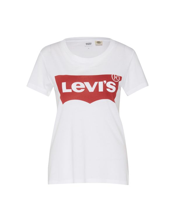 LEVI'S ® LEVI'S ® Тениска 'The Perfect Tee'  червено / мръсно бяло