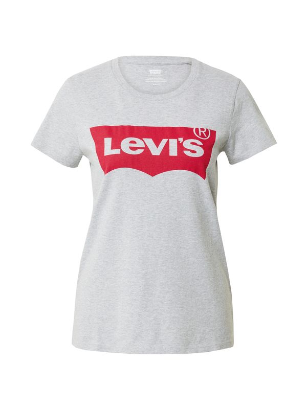 LEVI'S ® LEVI'S ® Тениска 'The Perfect Tee'  сив меланж / червено