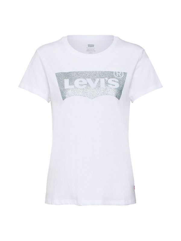 LEVI'S ® LEVI'S ® Тениска 'The Perfect Tee'  сребърно / бяло