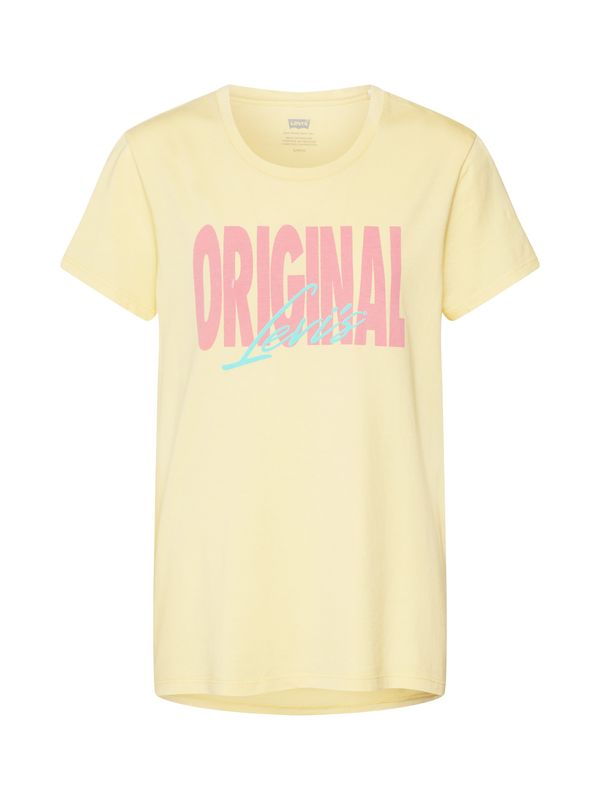 LEVI'S ® LEVI'S ® Тениска 'The Perfect Tee'  жълто / бледорозово