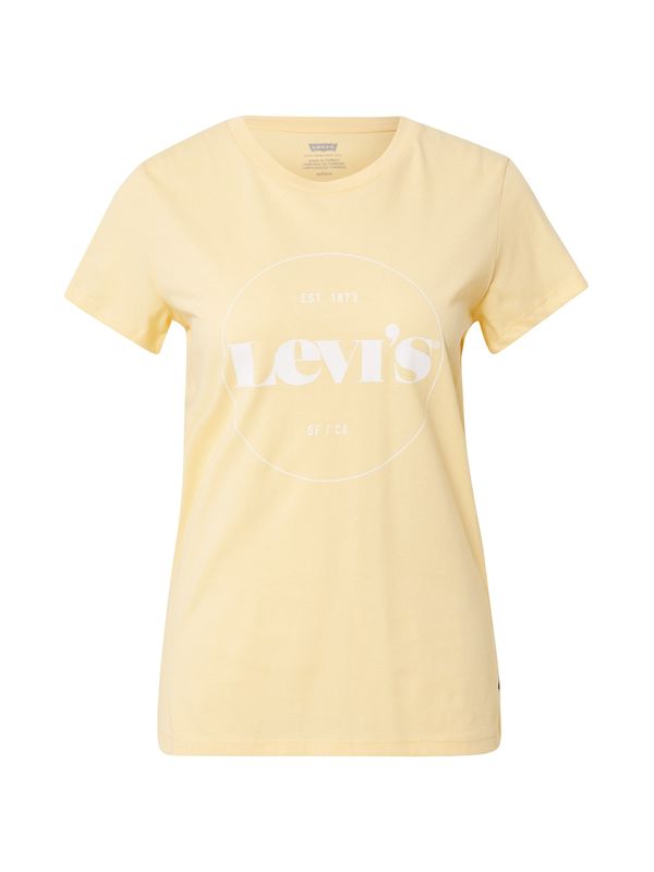 LEVI'S ® LEVI'S ® Тениска 'The Perfect Tee'  жълто / бяло