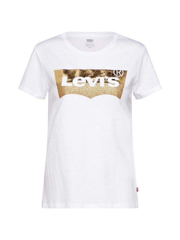 LEVI'S ® LEVI'S ® Тениска 'The Perfect Tee'  злато / бяло