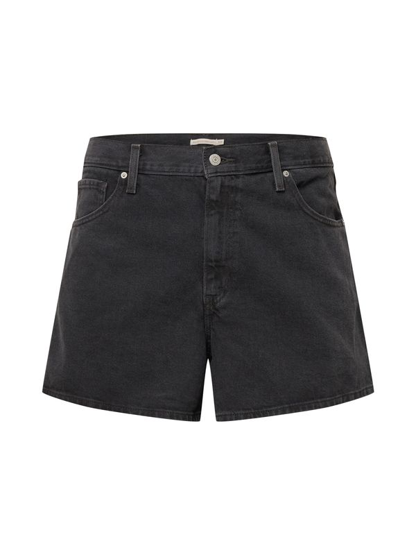Levi's® Plus Levi's® Plus Дънки 'Plus HW Mom Short'  черен деним