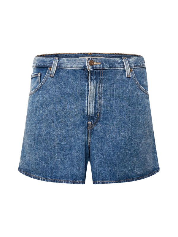 Levi's® Plus Levi's® Plus Дънки 'Plus HW Mom Short'  син деним