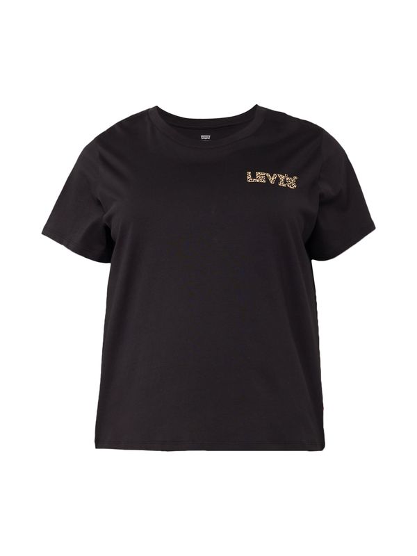 Levi's® Plus Levi's® Plus Тениска 'PL Perfect Tee'  бежово / черно