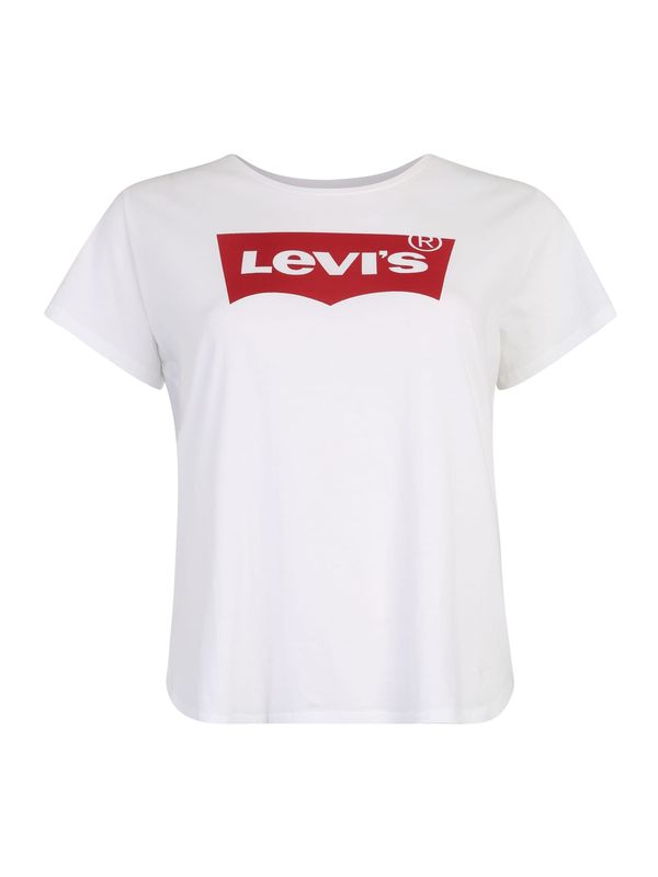 Levi's® Plus Levi's® Plus Тениска 'PL Perfect Tee'  червено / бяло