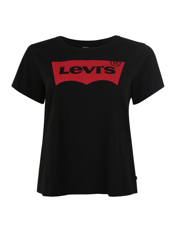 Levi's® Plus Levi's® Plus Тениска 'PL Perfect Tee'  червено / черно