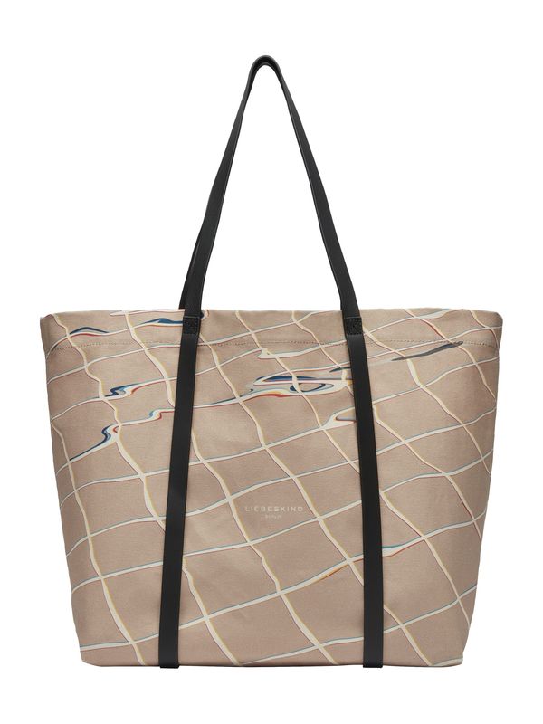 Liebeskind Berlin Liebeskind Berlin "Чанта тип ""Shopper""" 'Aurora'  светлобежово / циан / брокат / черно