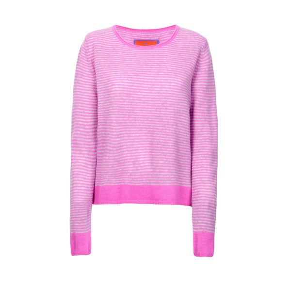 LIEBLINGSSTÜCK LIEBLINGSSTÜCK Пуловер 'Ally'  розово / мръсно бяло