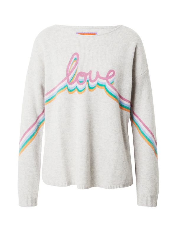 LIEBLINGSSTÜCK LIEBLINGSSTÜCK Пуловер 'Birke'  светлосиньо / светлосиво / зелено / еосин