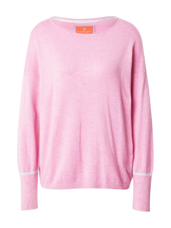 LIEBLINGSSTÜCK LIEBLINGSSTÜCK Пуловер 'Lahle'  светлосиво / бледорозово / пепел от рози