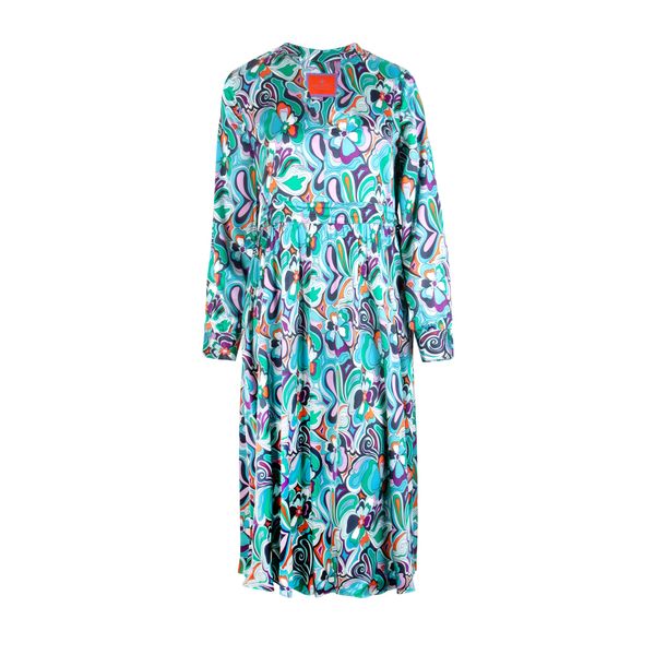 LIEBLINGSSTÜCK LIEBLINGSSTÜCK Рокля 'Ruje'  светлосиньо / тъмнозелено / оранжево / бяло