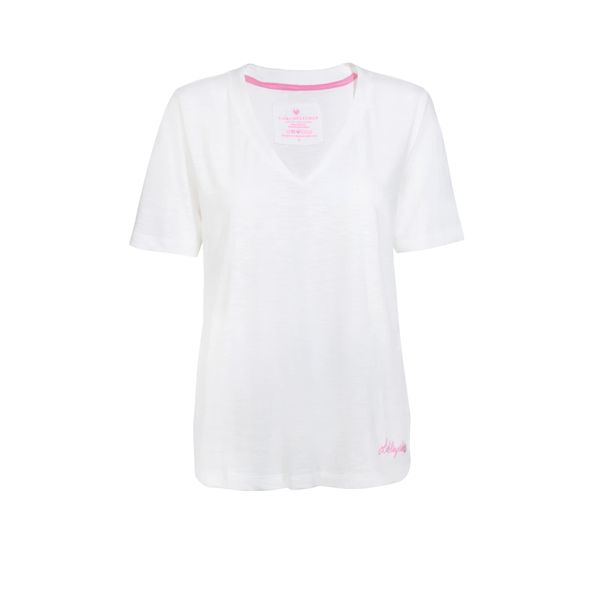 LIEBLINGSSTÜCK LIEBLINGSSTÜCK Тениска 'Cristin'  светлорозово / мръсно бяло