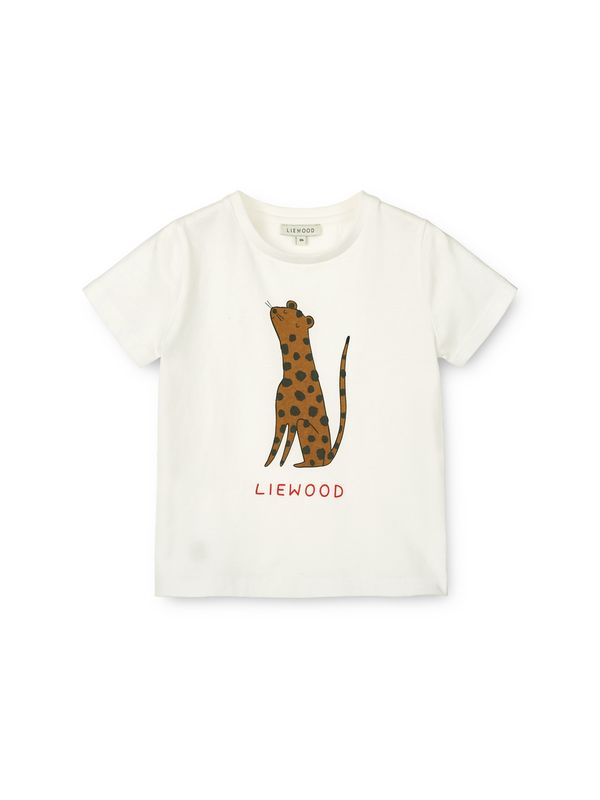 Liewood Liewood Тениска  кафяво / червено / черно / бяло