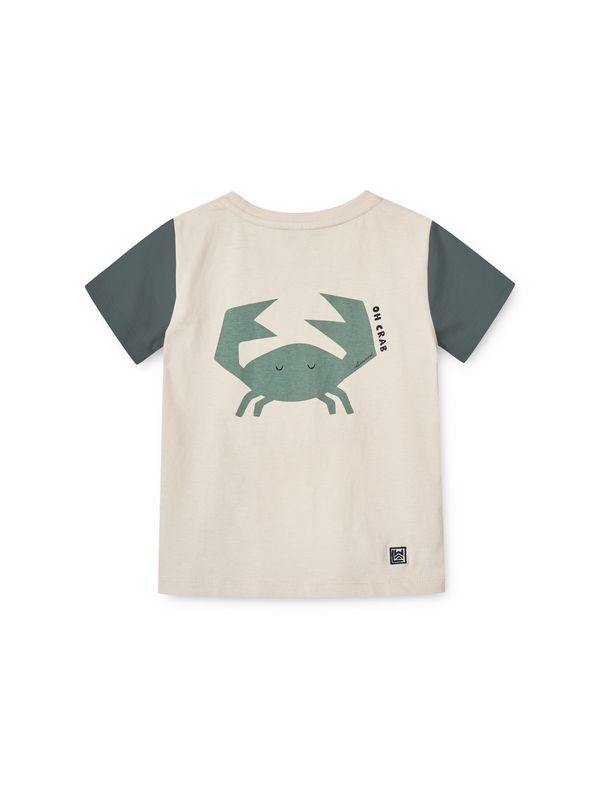 Liewood Liewood Тениска  сиво-бежово / тръстиково зелено / черно