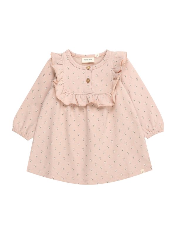 Lil ' Atelier Kids Lil ' Atelier Kids Рокля 'FANJA'  тъмнозелено / пудра / тъмночервено / бяло